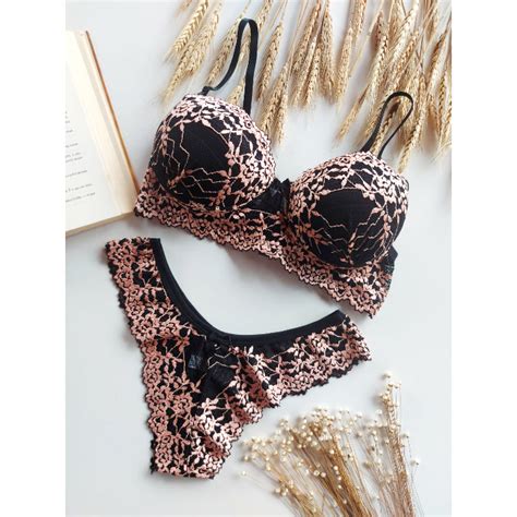 Conjunto Lingerie Blogueirinha Luxo Suti E Calcinha Pimenta Rosa Lingerie Shopee Brasil