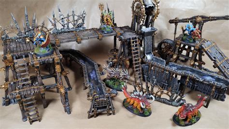 Warcry - Red Harvest Terrain Set Painted : r/WarCry