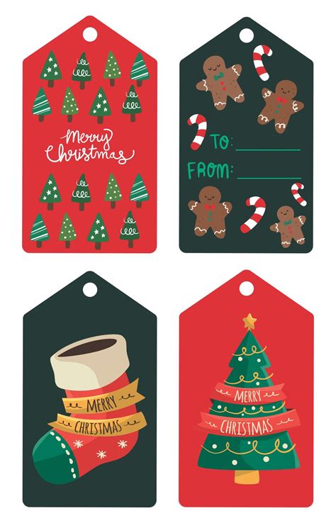 how to use christmas tags printable 8x11 for professional decor 15