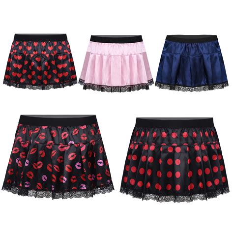 Maillot De Bain Mini Jupe Transparente En Dentelle Pour Hommes Sous V Tements Lingerie Sissy