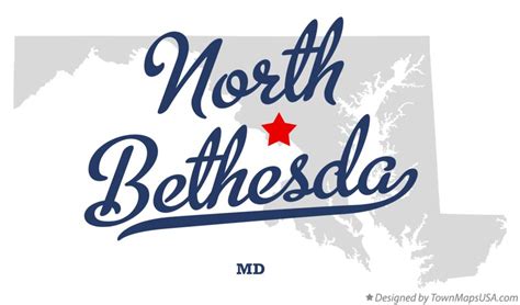 Map of North Bethesda, MD, Maryland