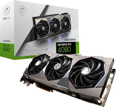 MSI GeForce RTX 4080 16GB SUPRIM X Gaming Graphics Card - 16GB GDDR6X ...