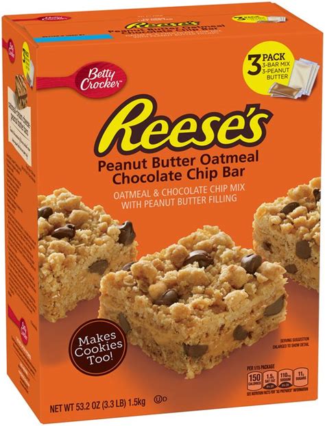 Betty Crocker REESE S Peanut Butter Oatmeal Chocolate Chip Bar Mix