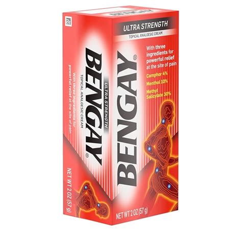 Ben Gay Ultra Strength Bengay Topical Pain Relief Cream Non Greasy Topical Analgesic For Minor