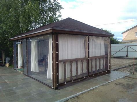 Мягкие окна для беседки