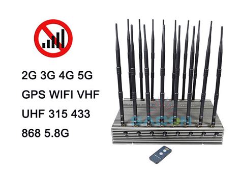 16 Antenne Dispositivo Di Blocco Della Rete 5g 5 8w Ogni Banda 315mhz