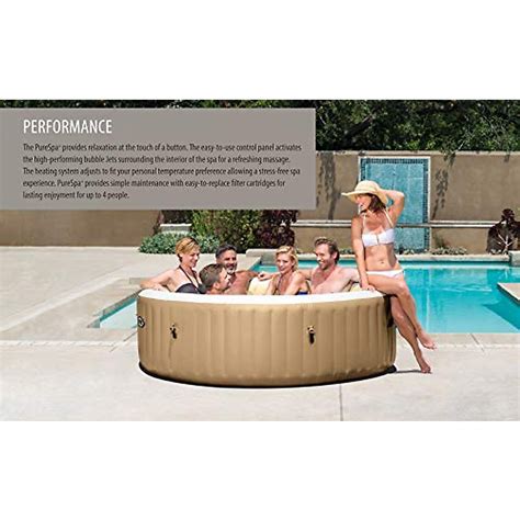INTEX PureSpa 6 Person Inflatable Hot Tub Bubble Massage