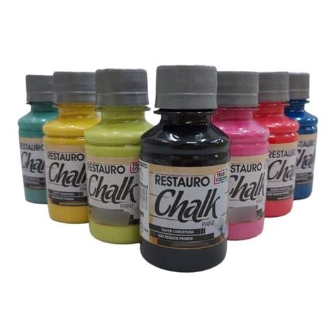 Tinta Acrilica Chalk Restauro 100 Ml True Colors Div Cores Shopee