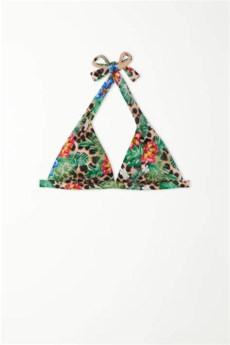 Reggiseno Bikini Triangolo Wild Blossom Con Spalline Larghe Triangolo Donna Tezenis Saldi