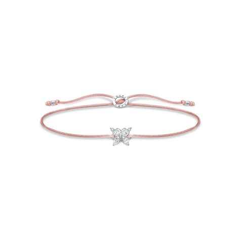 Thomas Sabo Charm Club Armband Schmetterling Weisse Steine