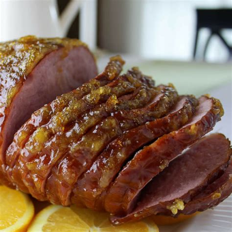 Slow Cooker Orange Marmalade Glazed Ham Simply Made Recipes