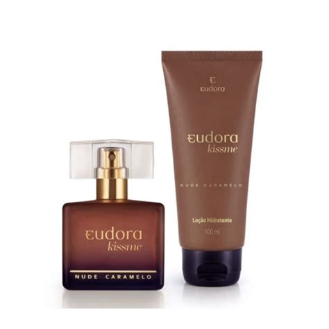 Kit Feminino Kiss Me Nude Caramelo Eudora Perfume E Hidratante Shopee Brasil