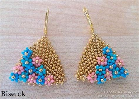 Three Lovely Beaded Flower Earrings Tutorials The Beading Gem