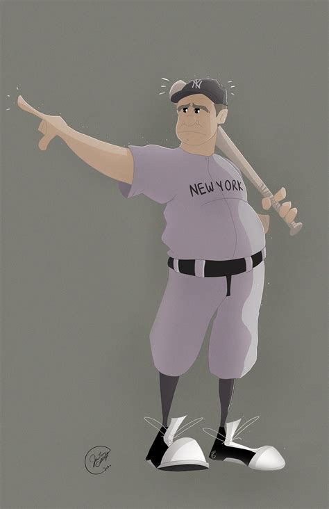 Babe Ruth Cartoon