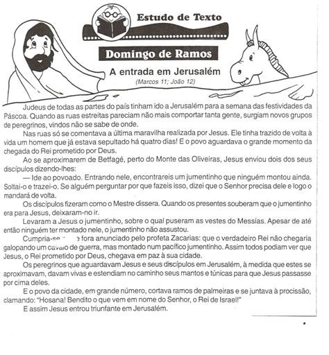 Atividades Sobre A Semana Santa