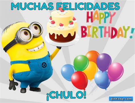 Imagenes De Minions Con Frases De Feliz Cumpleanos