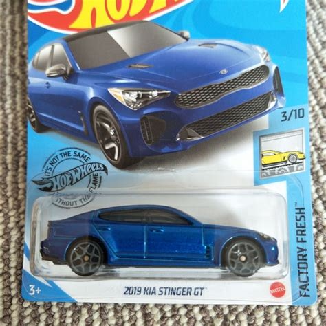 Hot Wheels Kia Stinger Gt Blue Factory Fresh Perfect Birthday Etsy