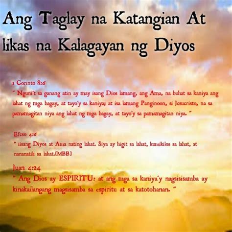 Lahing Tapat Iglesia Ni Cristo Taglay Na Katangian Ng Tunay Na Diyos