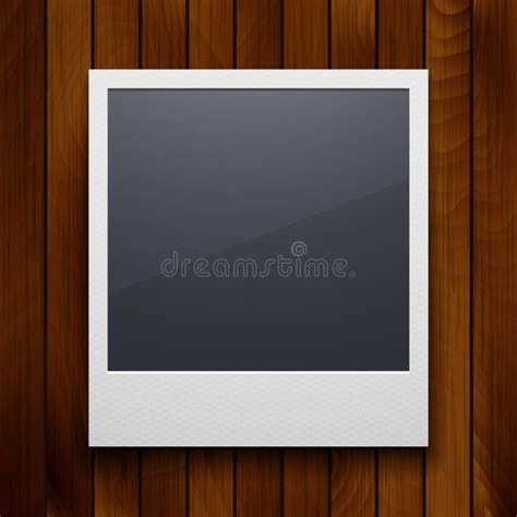 Polaroid Frame Vector Illustration Single Instant Photo With Black