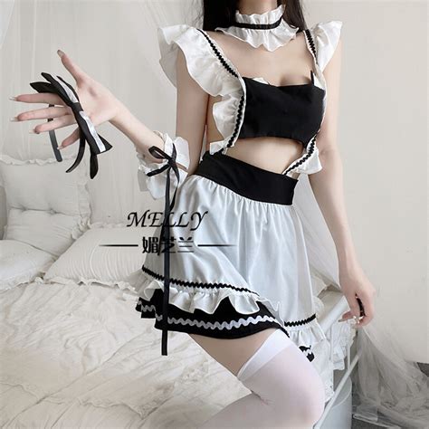 Women Sexy Lingerie Set Lace Dress Babydoll Cosplay Costume Halloween Uniform M Ebay