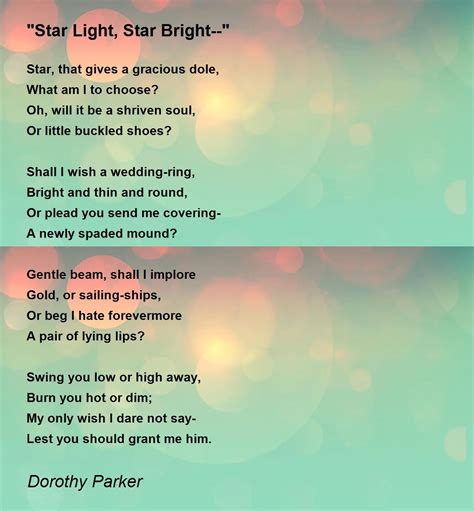 Star Light Star Bright Poem Printable Printable Word Searches
