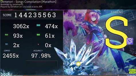 Dereban | Demetori - Songs Compilation [Marathon] +DT 97.98% 2455/4593x ...