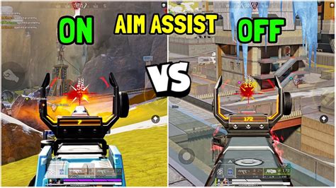 Apex Legends Mobile AIM ASSIST ON Vs OFF YouTube