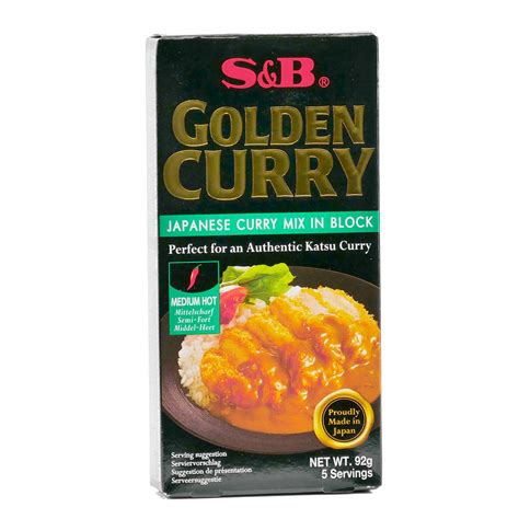 Golden Curry Medium Hot S B Semi Strong Japanese Curry Cubes S B Selected Spices
