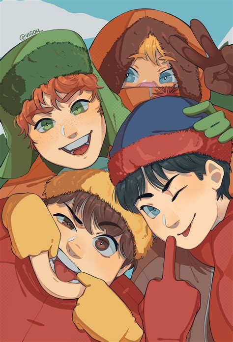 ⊹ ۪ 𖥔 ˑ ִ ֗ ִ ۫ ˑ Stan Kyle Cartman And Kenny In 2024 Kyle South