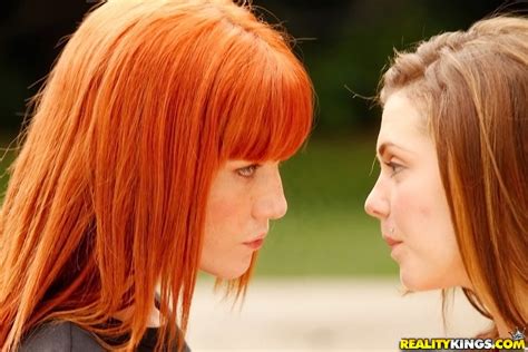 Adorable Lesbian Kiera Winters Making Out With Her Friend Outdoor Elle Alexandra R18hub