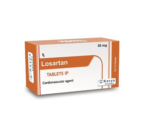 Losartan 50 Mg Tablet Exporter Kavya Pharma
