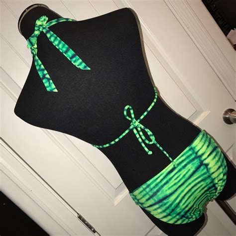 Victoria S Secret Swim Victorias Secret Neon Tie Dye Bikini Set Poshmark