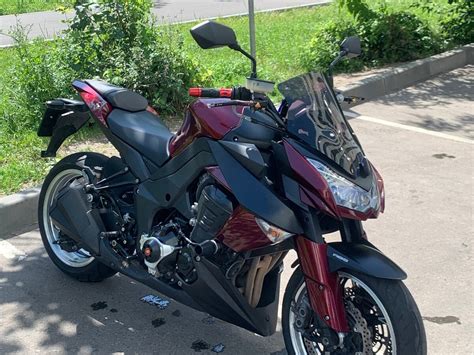 Купить б у Kawasaki Z 1000 инжектор 6 передач в Москве красный naked bike 2011 года по цене 815