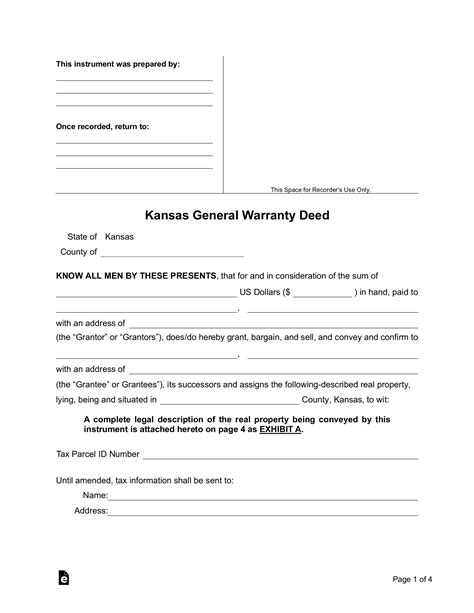 Kansas Deed Forms – eForms