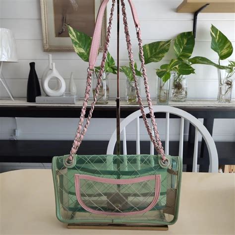 Chanel Naked Classic Medium Flap Pvc On Carousell