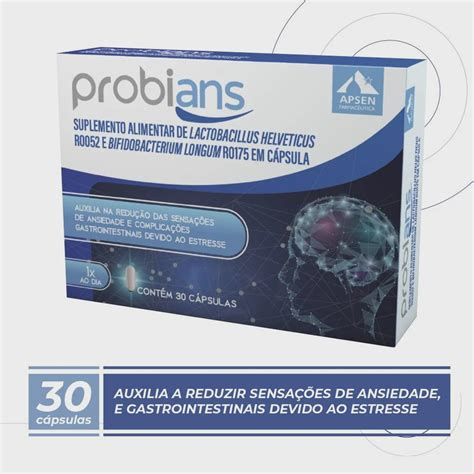 Suplemento Alimentar Probians Probiótico Com 30 Cápsulas Apsen Submarino