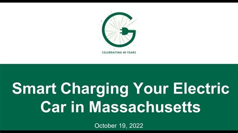 Smart Charging Your Electric Car In Massachusetts Youtube