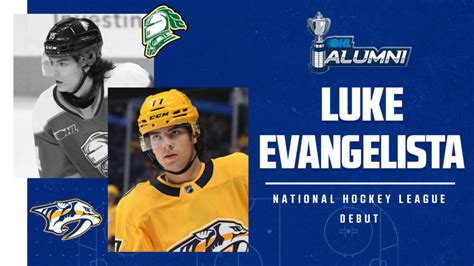 Nhl Debut Luke Evangelista Feb 28 2023 Ontario Hockey League