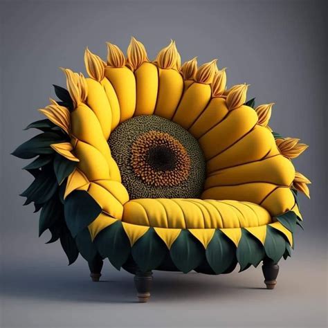 whimsical sunflower chair sunflower couch sunflower chair ideas