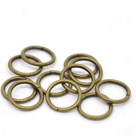 300 Pcs Bronze Tone Open Jump Rings 10x1 2mm Dia Findings W01851 X 1