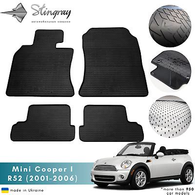 Car Floor Mats For Mini Cooper I R All Weather Rubber Set