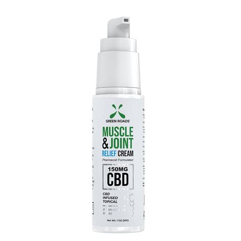 Green Roads Cbd Muscle And Joint Pain Relief Cream 150mg Mpc