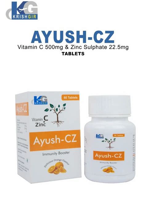 Vitamin C Plus Zinc Tablets For Immunity Boosting At ₹ 240bottle In