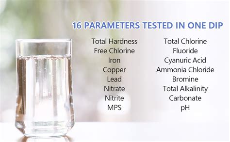 Testeur d eau Potable 16 en 1 Test de Qualité de l eau 100