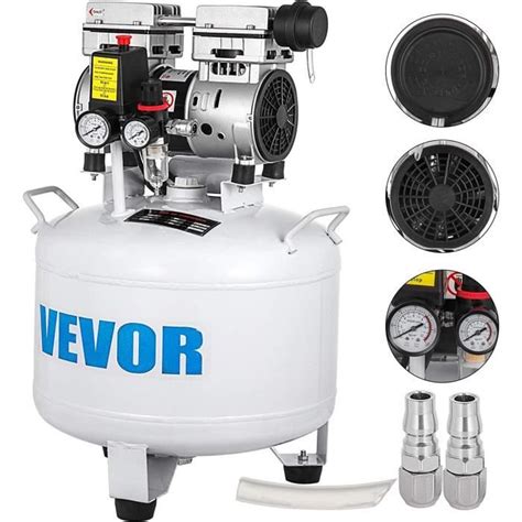 Vevor Compresseur Dair Sans Huile Gallons L Compresseur