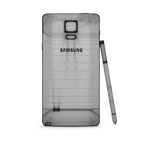 Samsung Galaxy Note 4 Black 3d Model 49 Max Fbx Ma Obj Free3d