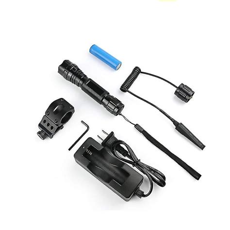 Tactical Led Flashlight 1 Flashlight Mode With Push Button Switch And