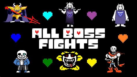Undertale All Boss Fights Colored Sprites Mod Youtube