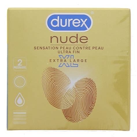 Nude XL Extra Large préservatifs Durex IllicoPharma
