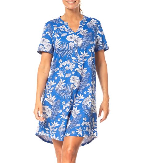 Liquette Manches Courtes Imprim E Bleu Senoretta Lingerie Sipp